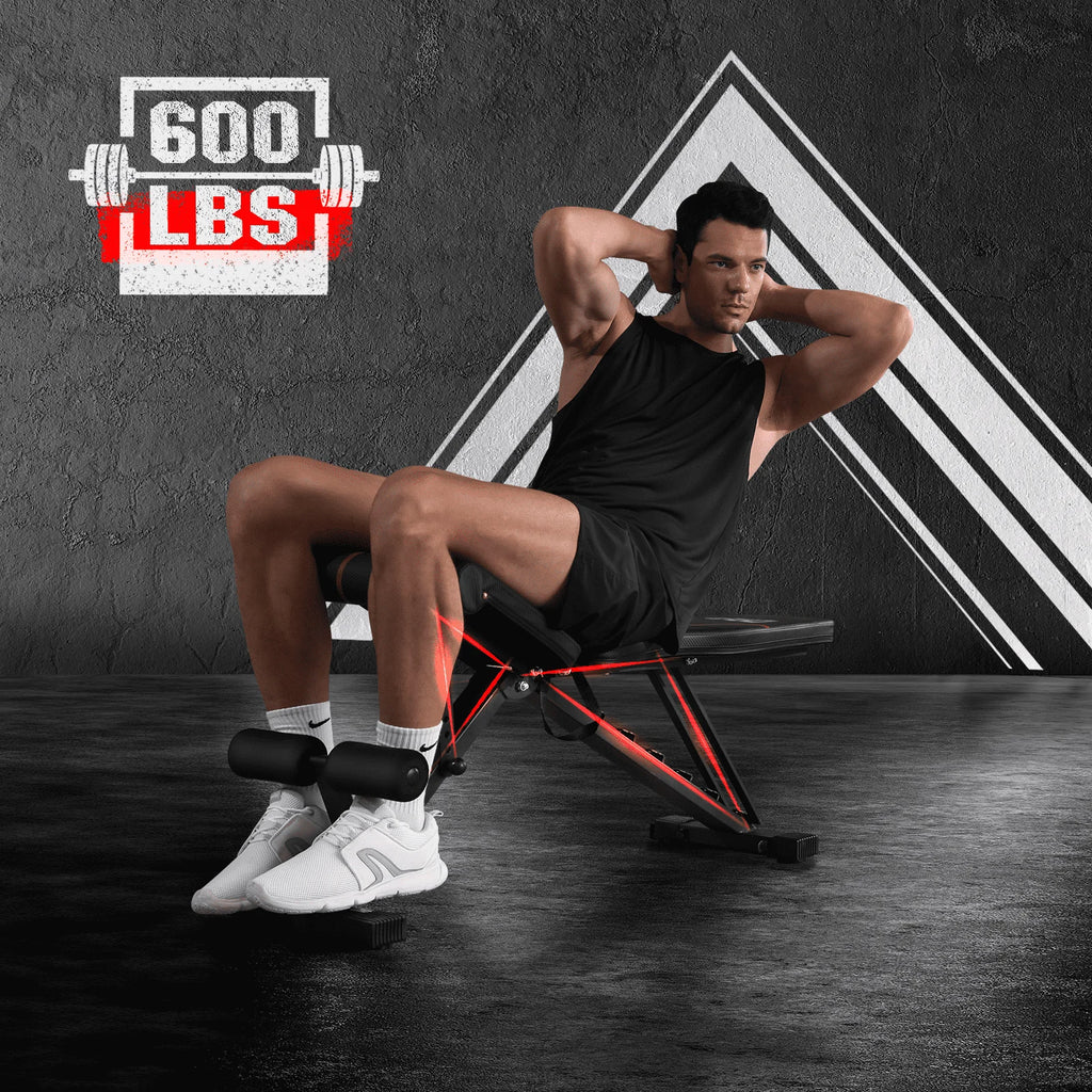 Adjustable Weight Bench 660lbs Capacity Foldable K9074