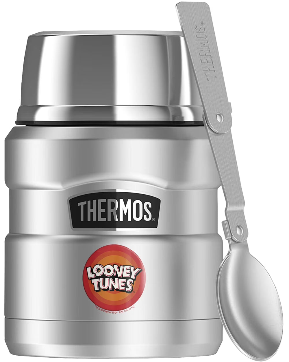 Stainless Steel Food Jar with Folding Spoon, Vacuum Insulated, 16oz E9348