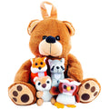 5 Pack Plush Bear Play Set with Sound Toys E3231