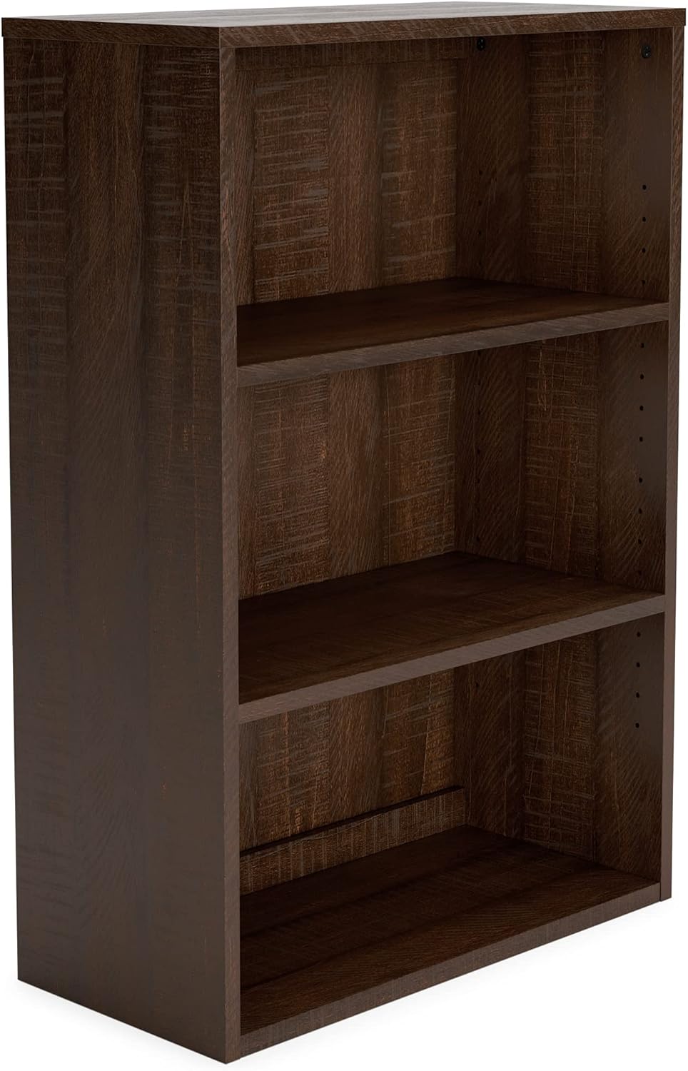 2 Pack of 2 Warm Brown Bookcase with 2 Adjustable Shelves T65757