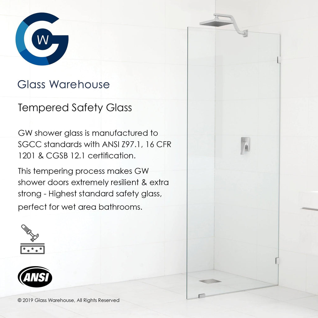 Frameless Shower Door, Brushed Nickel D9178