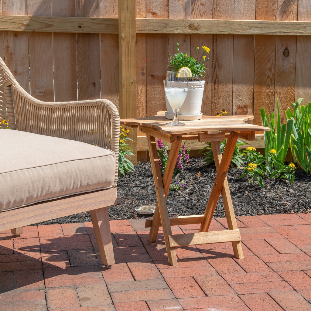 Star-Shaped Outdoor Folding Table W9977