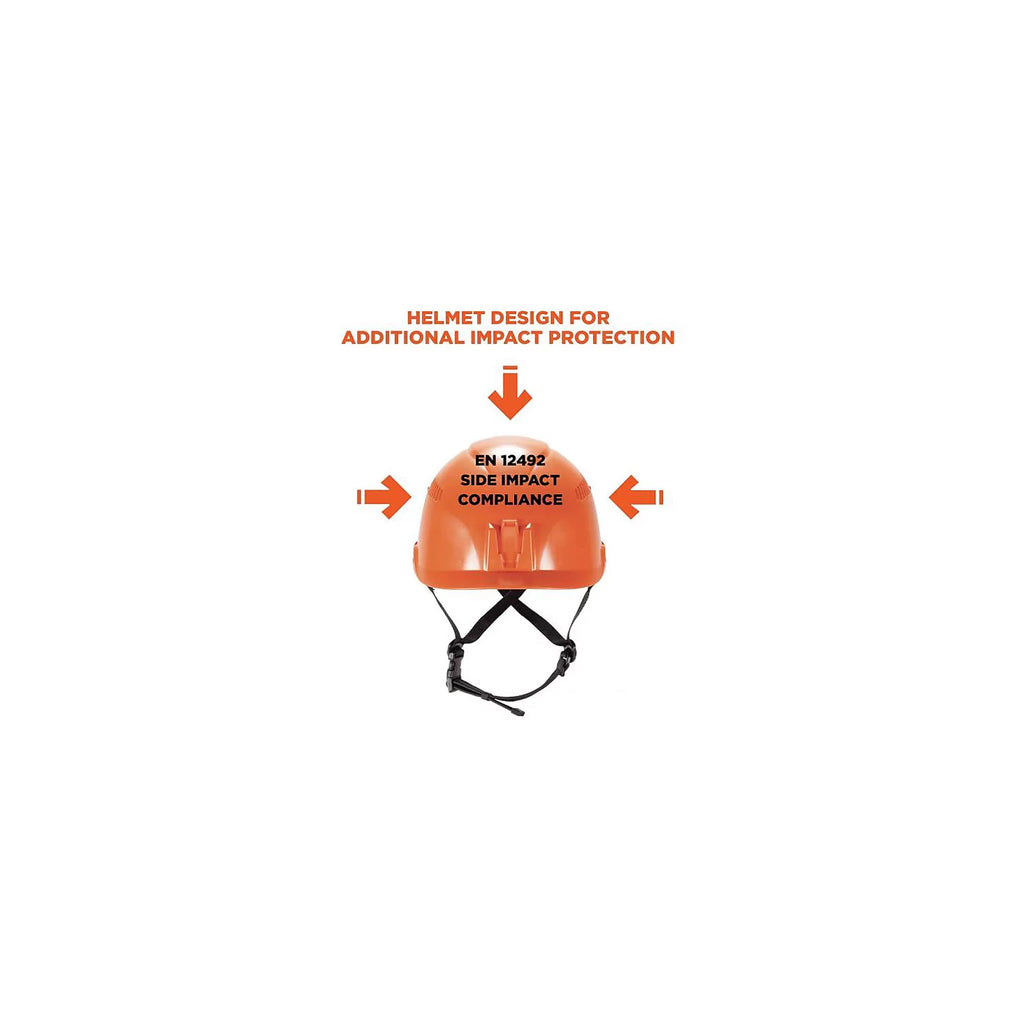 Orange Safety Helmet with 6-Point Suspension O276