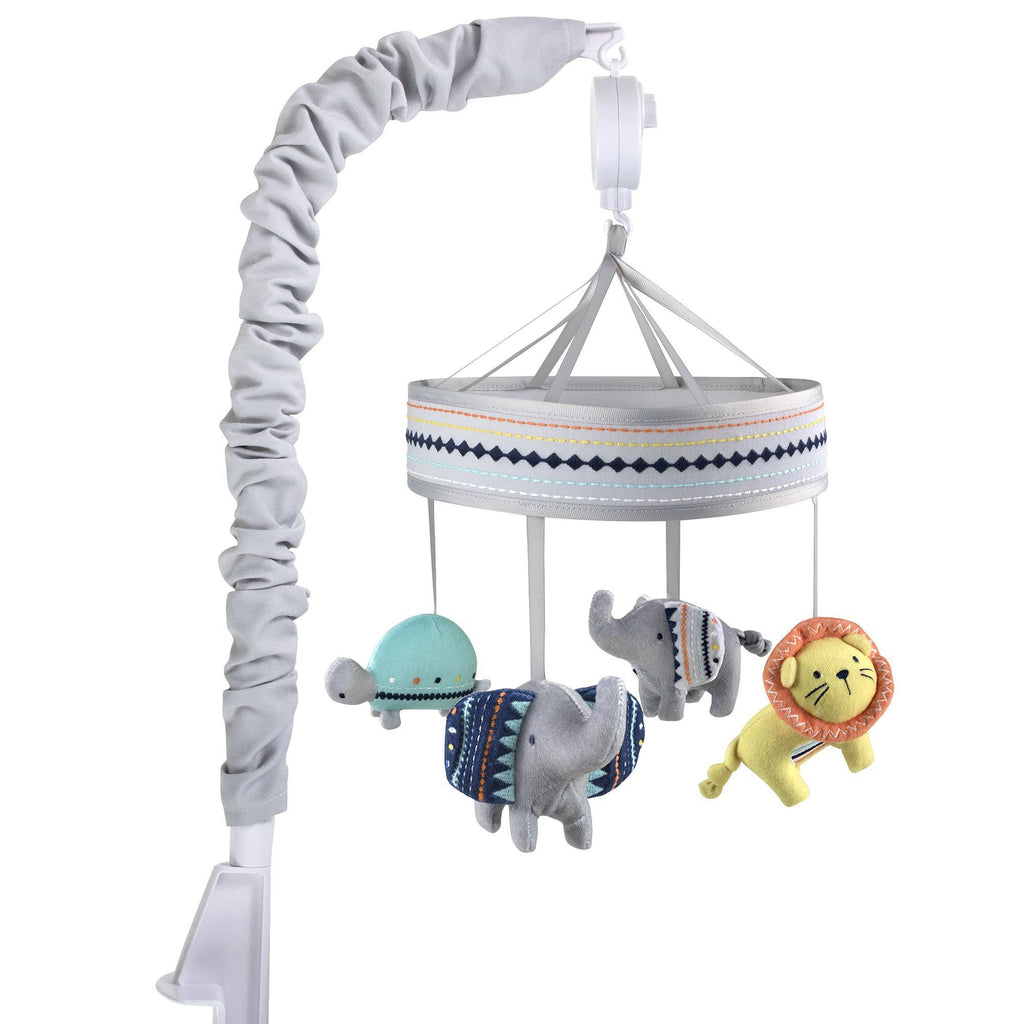 Grey and Turquoise Baby Crib Mobile C7506
