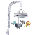 Grey and Turquoise Baby Crib Mobile C7506