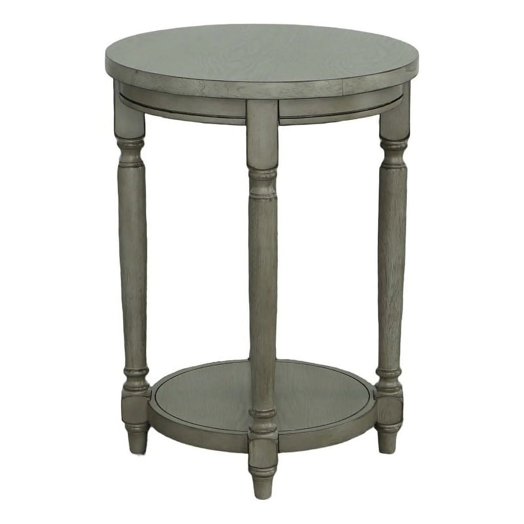 Wood Side Table with USB Port W703692