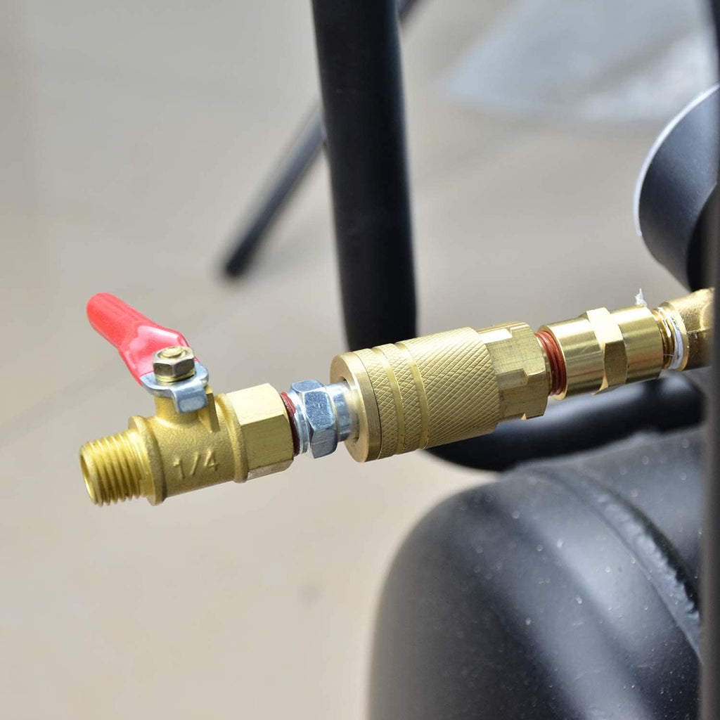 12PCS 1/4-Inch Brass Quick Connect Air Coupler Q8879