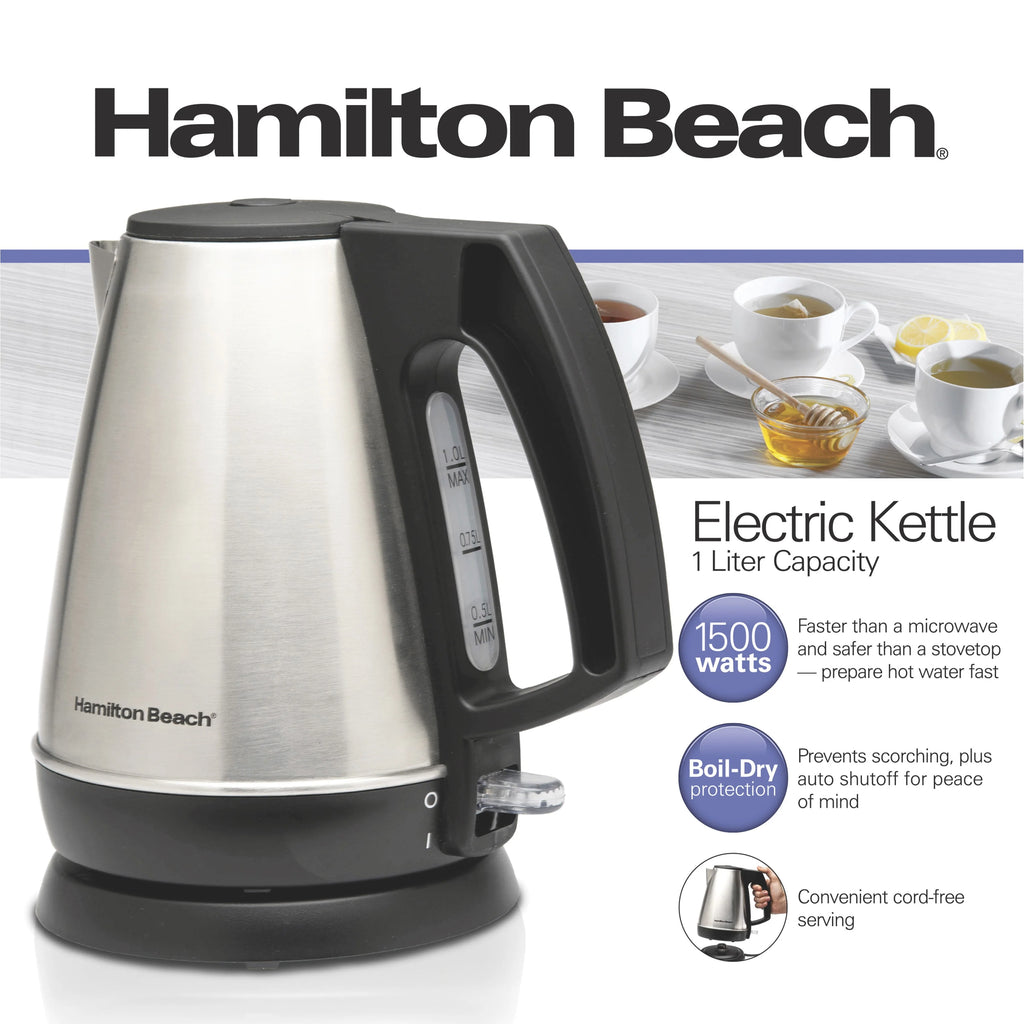 1 Liter Stainless Steel Electric Kettle M378793