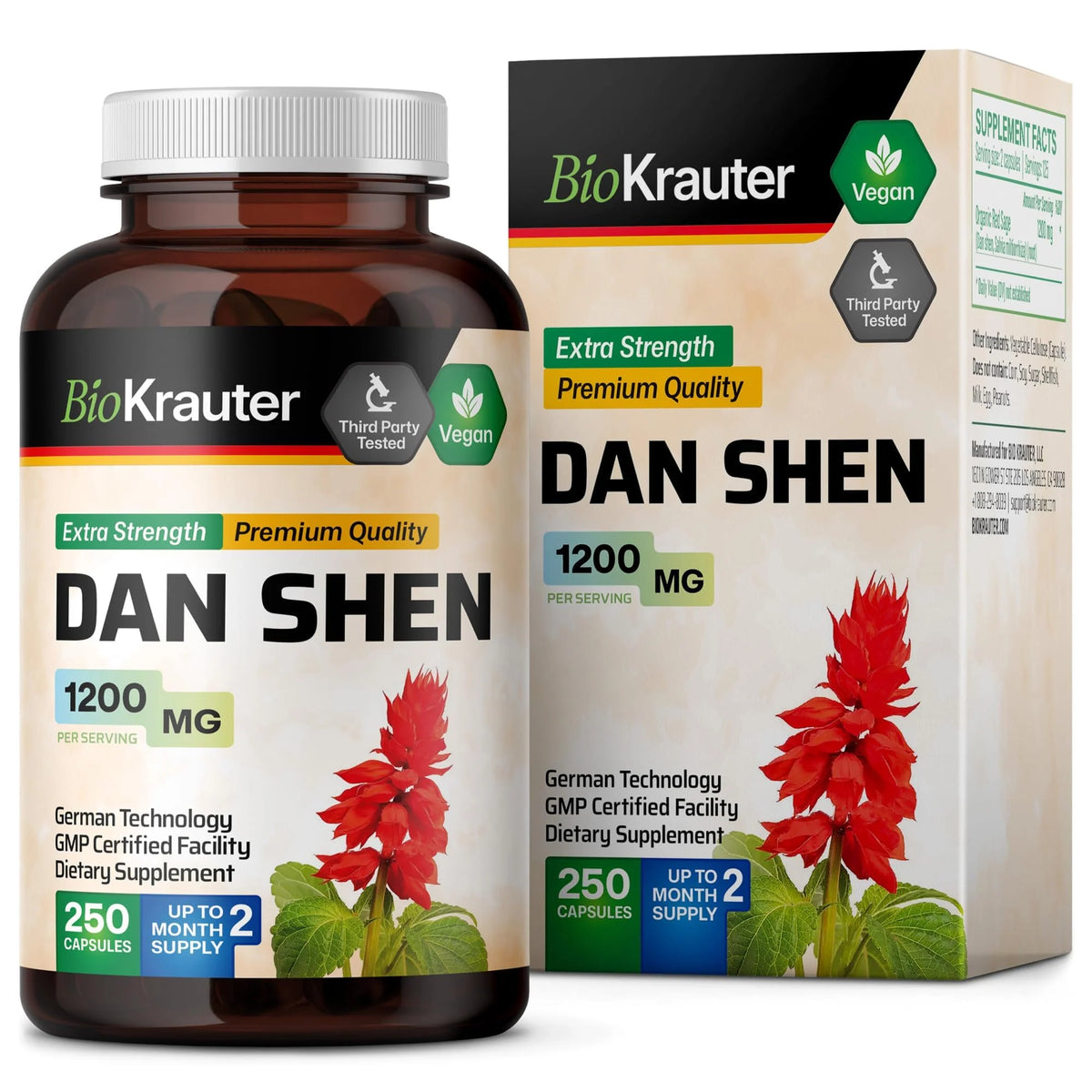 Red Sage 1200 mg Vegan Capsules Q8165