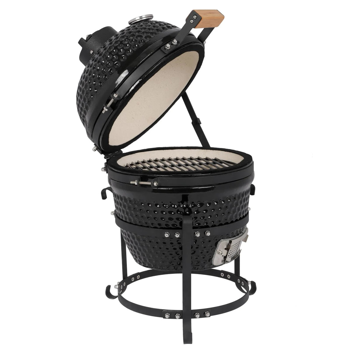 13in Black Ceramic Charcoal BBQ Grill D23073