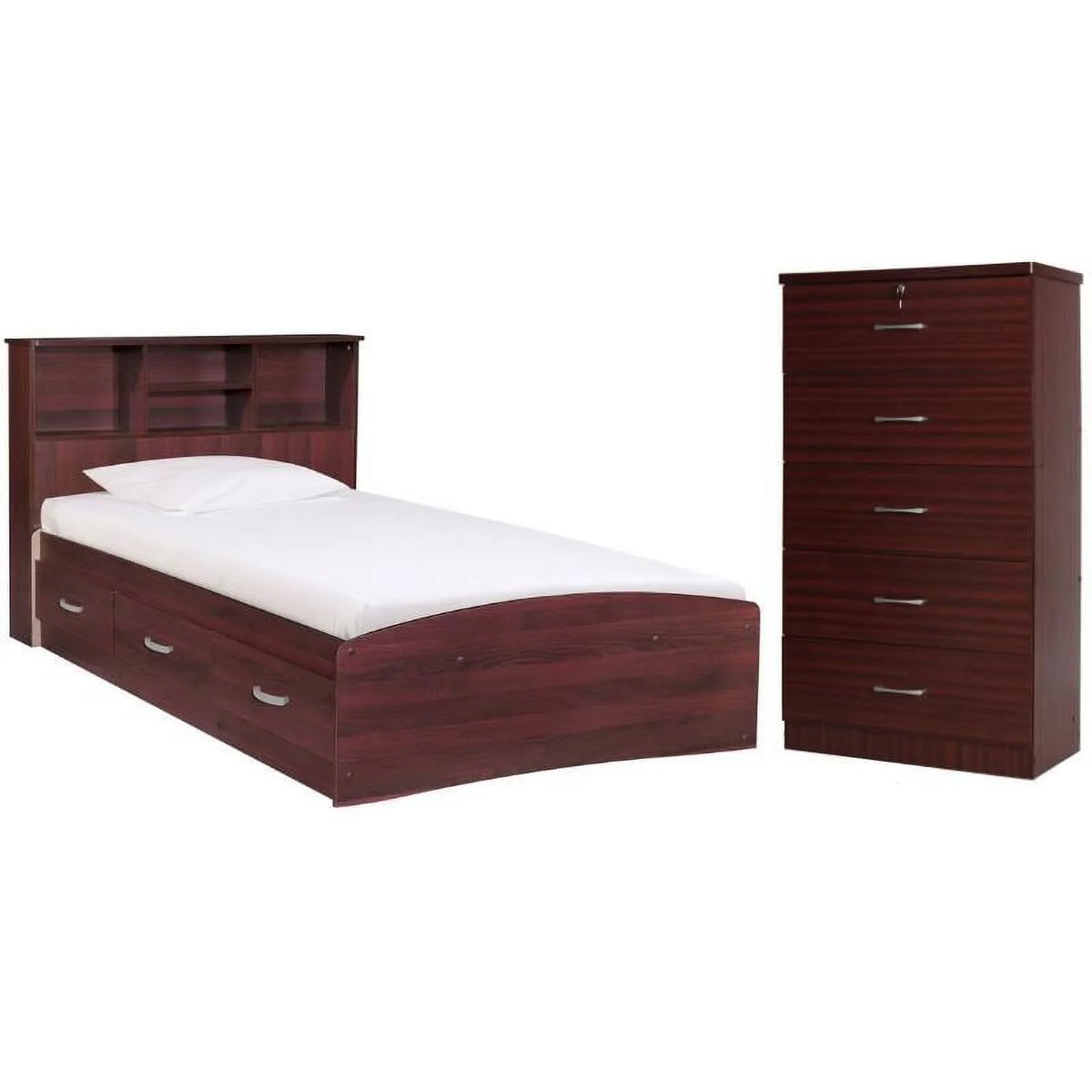 Twin Captains Bed & 5-Drawer Chest I733883