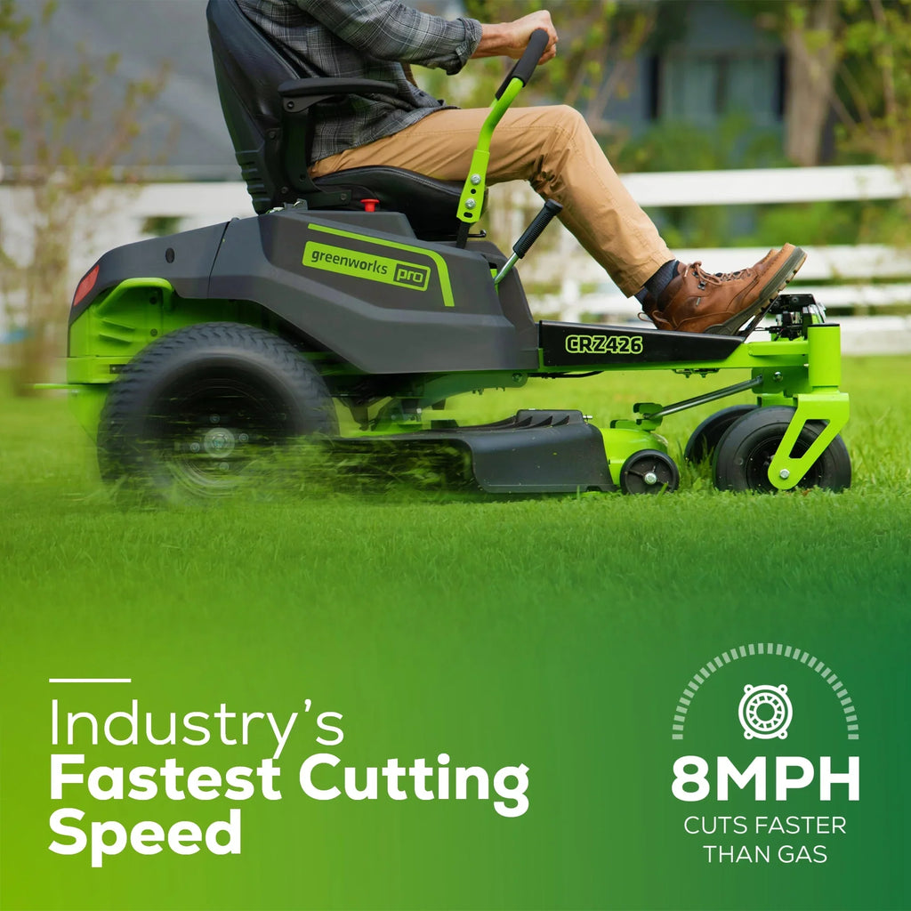 60V 42” Electric Zero Turn Mower with 8 Ah Batteries E54105