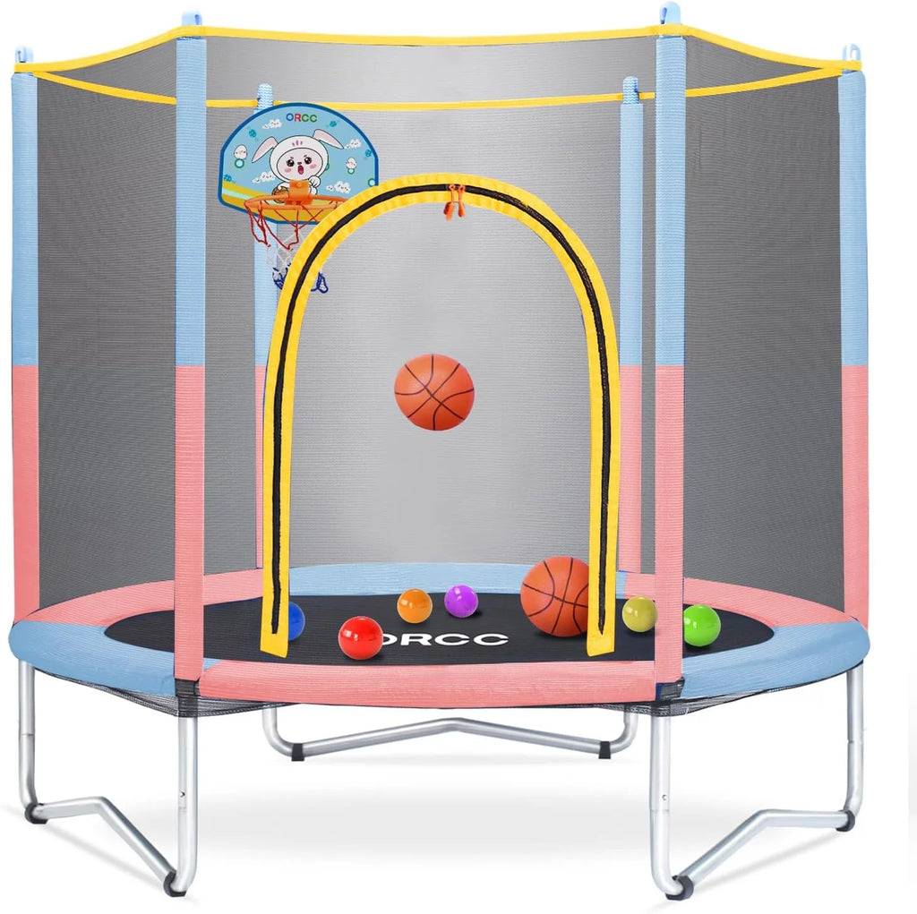 55/60 Mini Trampoline with Safety Net Pad Z6416