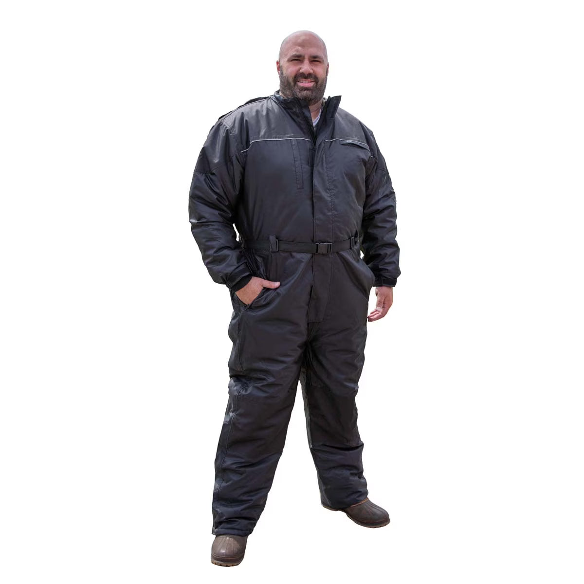 Men's One Piece Snowsuit - Black, Small S815