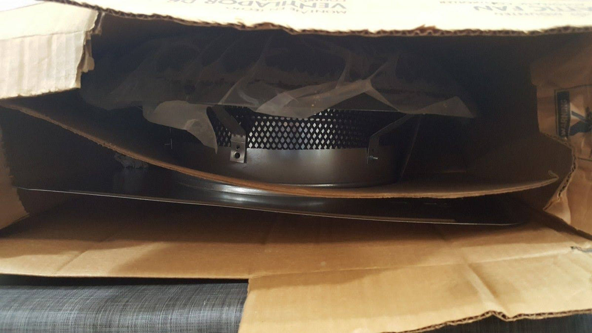 Black Galvanized Steel Electric Power Roof Vent D935730