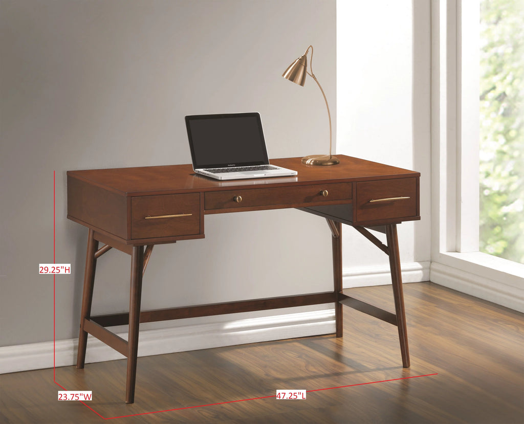 Walnut 3-drawer Writing Desk R35691