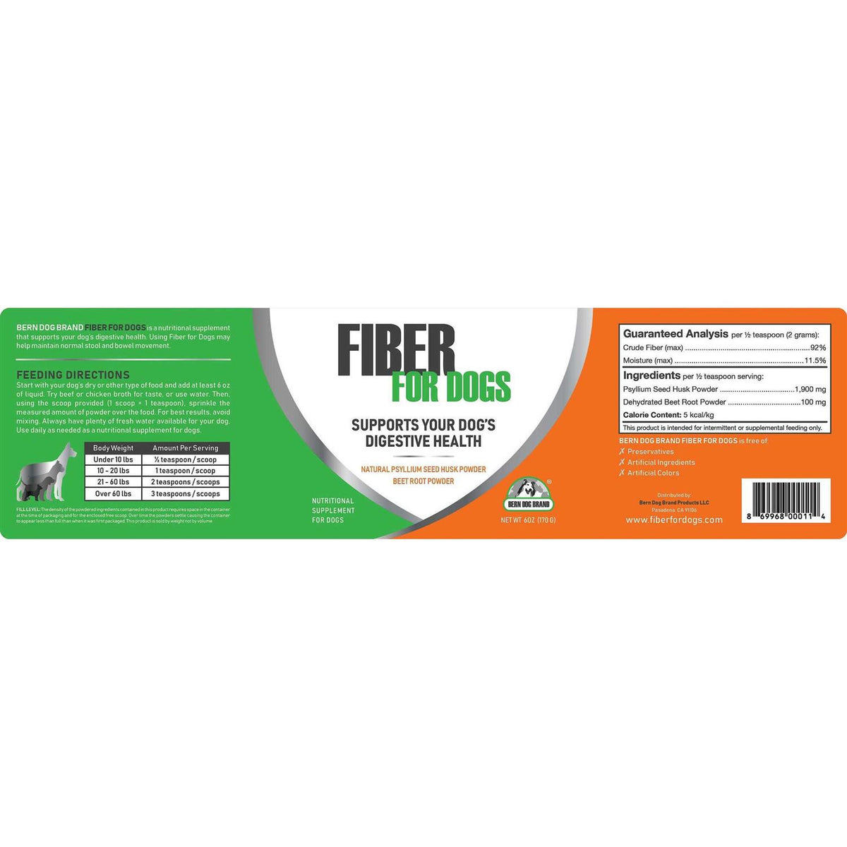 Psyllium Seed Husk & Beet Root Powder Fiber for Dogs W31111