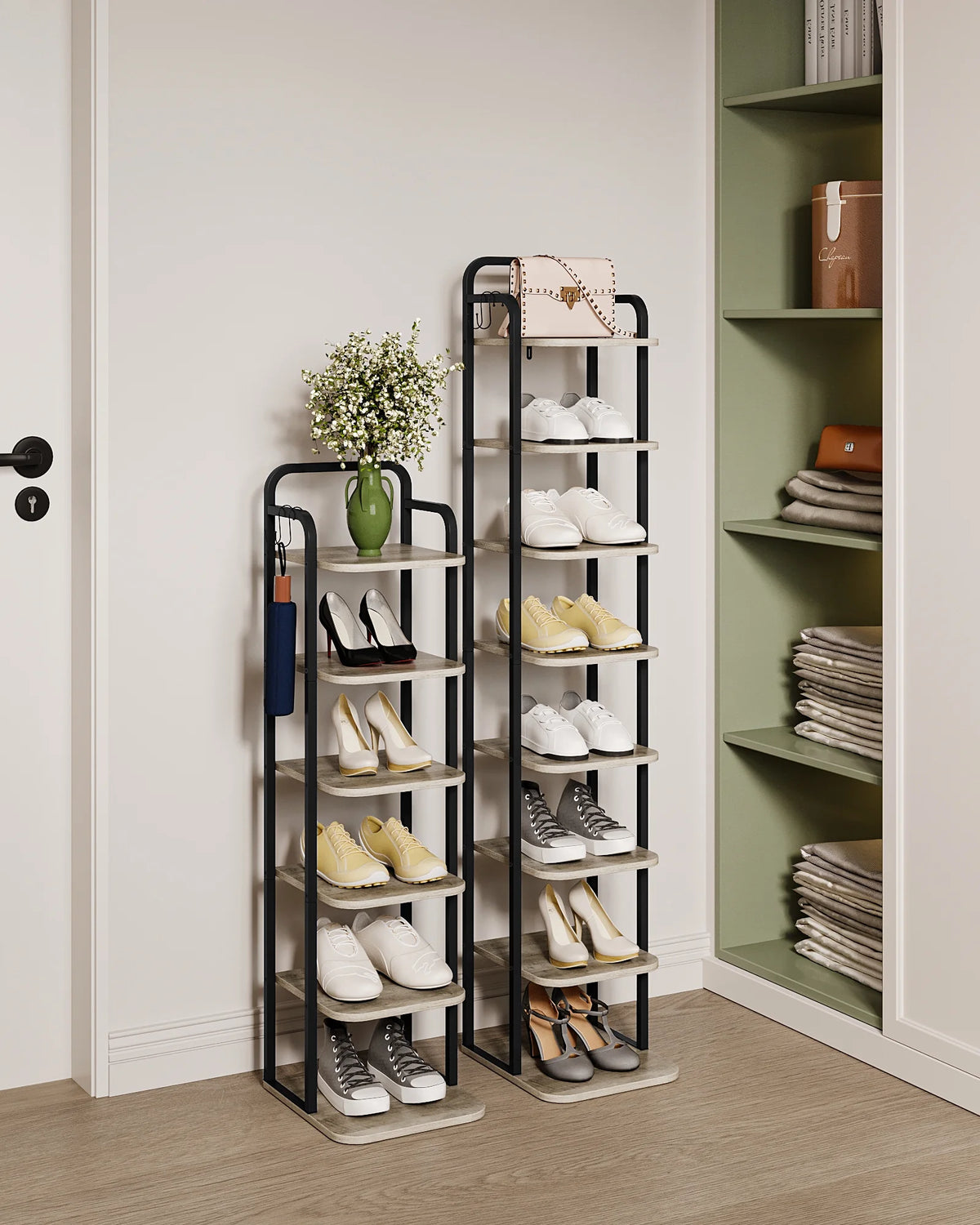 8 Tier Narrow Shoe Rack V2879