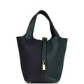 Bleu Nuit and Vert Cypress Clemence 18 Bag B883