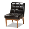 Brown Finished Wood Dining Chair W501