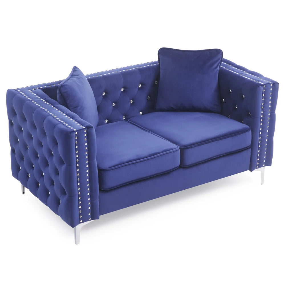 Blue Loveseat U779782