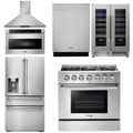 36 Propane Gas Range, Range Hood, Microwave, Refrigerator, Dishwasher, Wine Cooler G21635