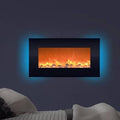 Black Wall Mounted Electric Fireplace I7715