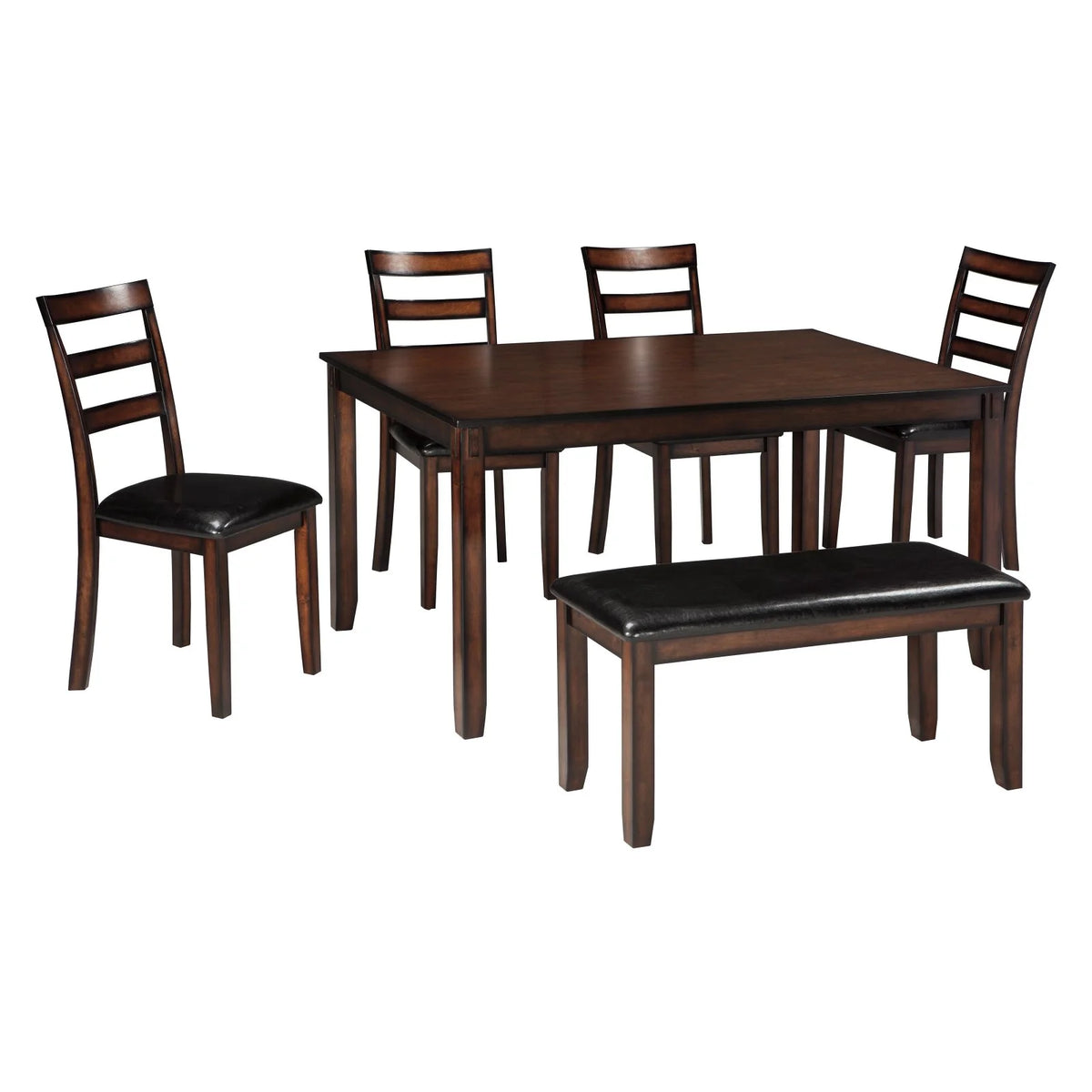 6 Piece Engineered Wood Dining Set in Brown I4087