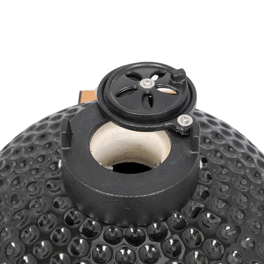 13in Black Ceramic Charcoal BBQ Grill D23073