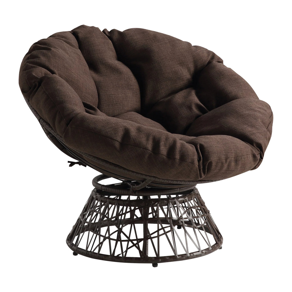 Brown Papasan Chair with Round Cushion M174367