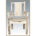 Captains Chair with Laser Engraved Elk Design T339
