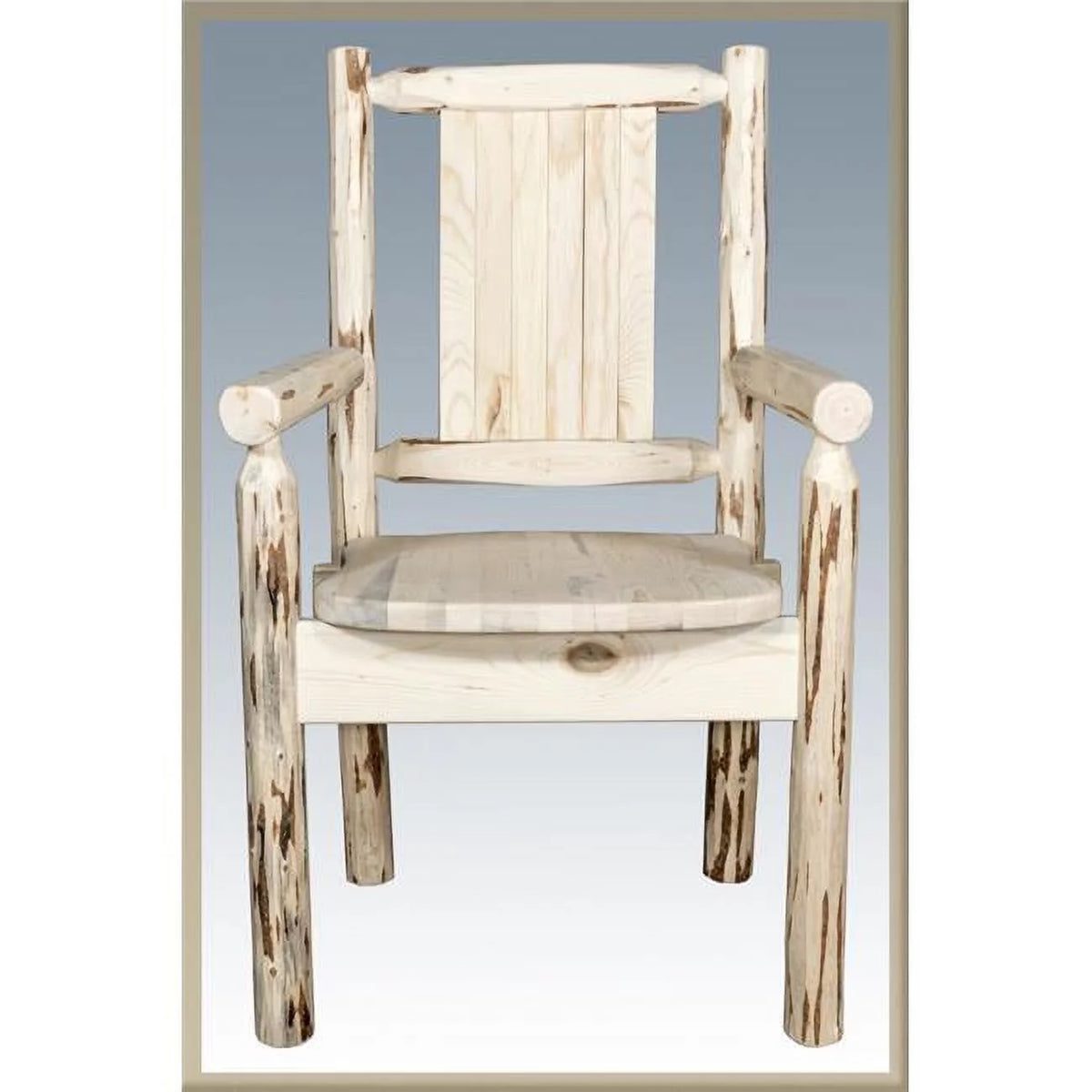 Captains Chair with Laser Engraved Elk Design T339