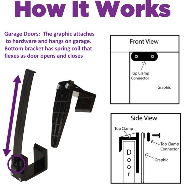 Single Garage Door Decor C556