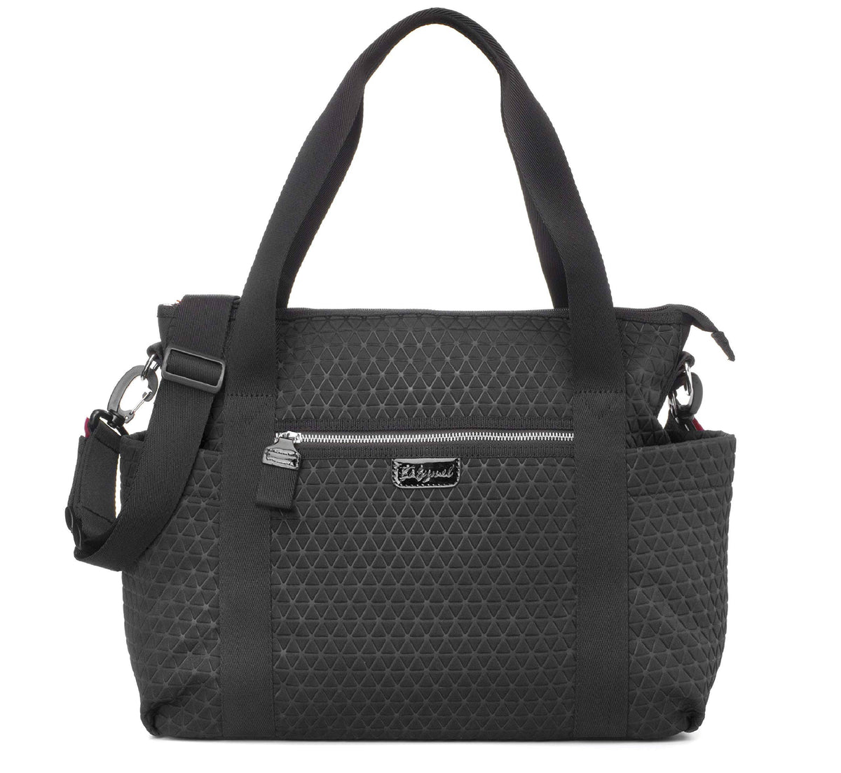 Black Scuba Diaper Bag Y479768