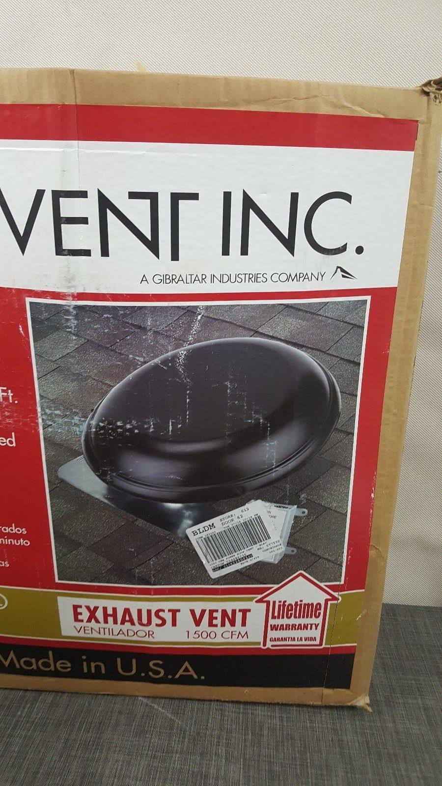 Black Galvanized Steel Electric Power Roof Vent D935730