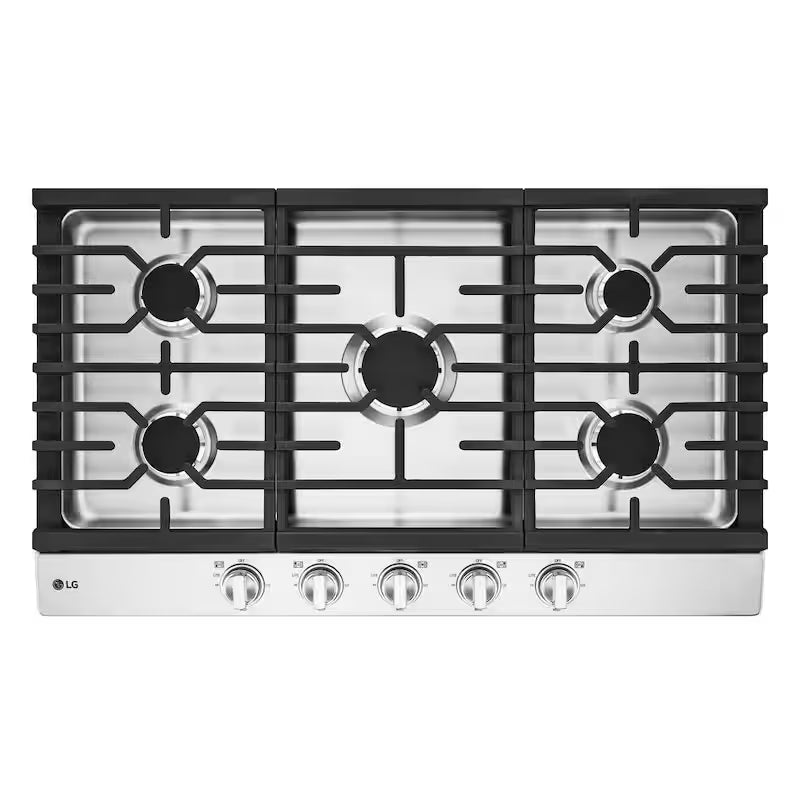 36 in. Stainless Steel Gas Cooktop with 5 Burners Z603633