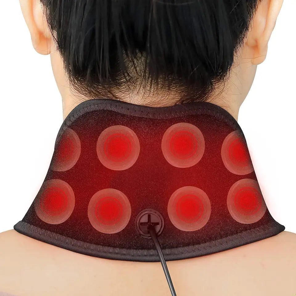 Jade Infrared Neck Heating Pad with 8 Jade Stones S187