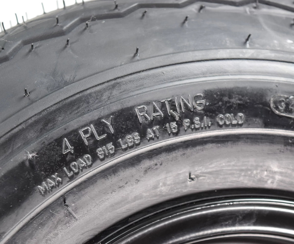 18x8.5-8 Golf Cart Tires & Black Wheels Set of 4 U87339