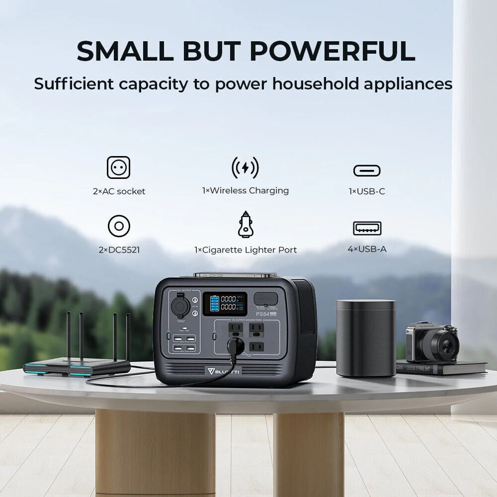 700W 537Wh LiFePO4 Portable Solar Generator O5864