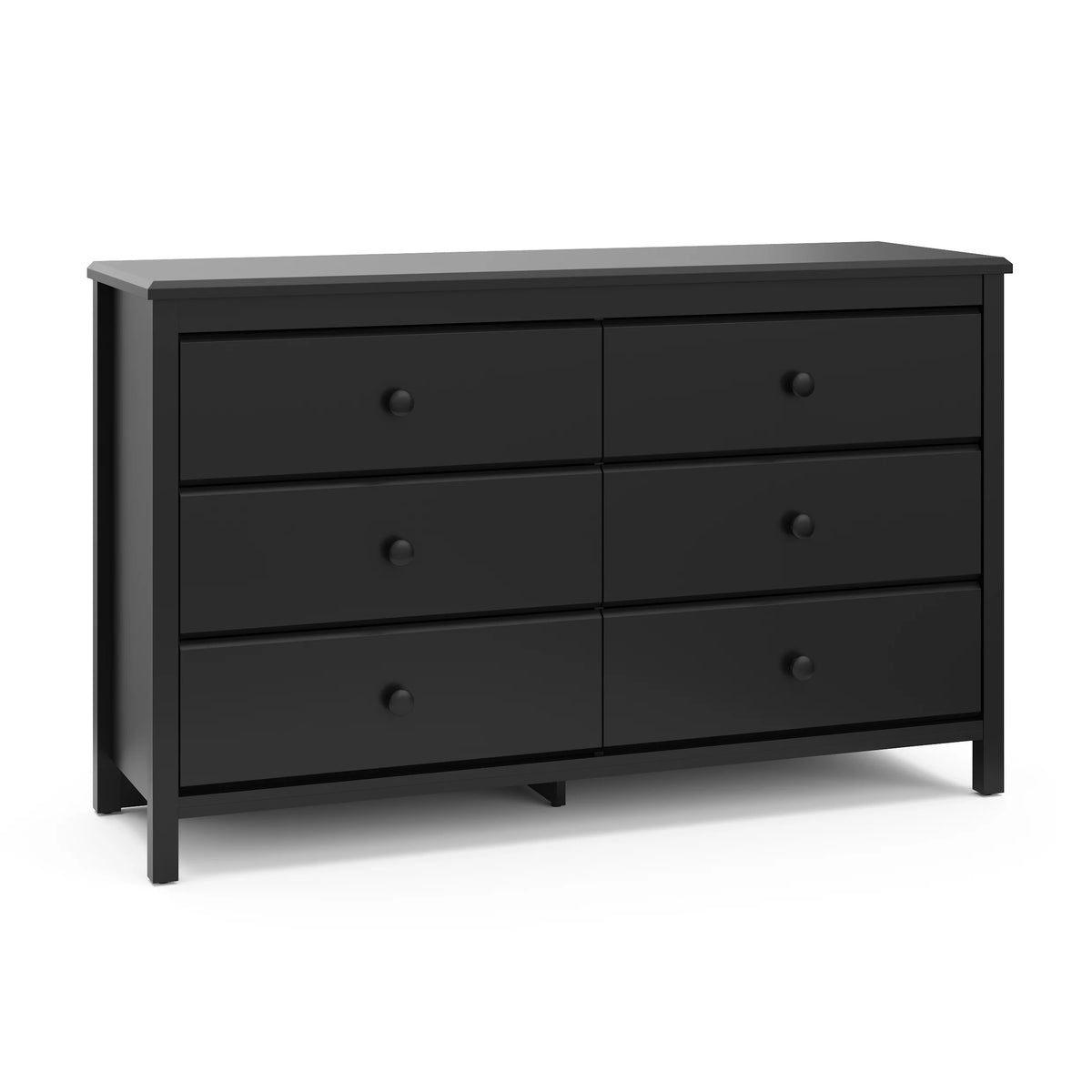 White 6 Drawer Double Dresser N15405