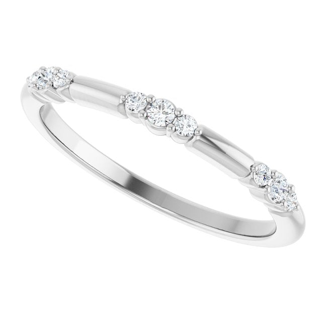 14K White 1/8 CTW Lab-Grown Diamond Stackable Ring B458273