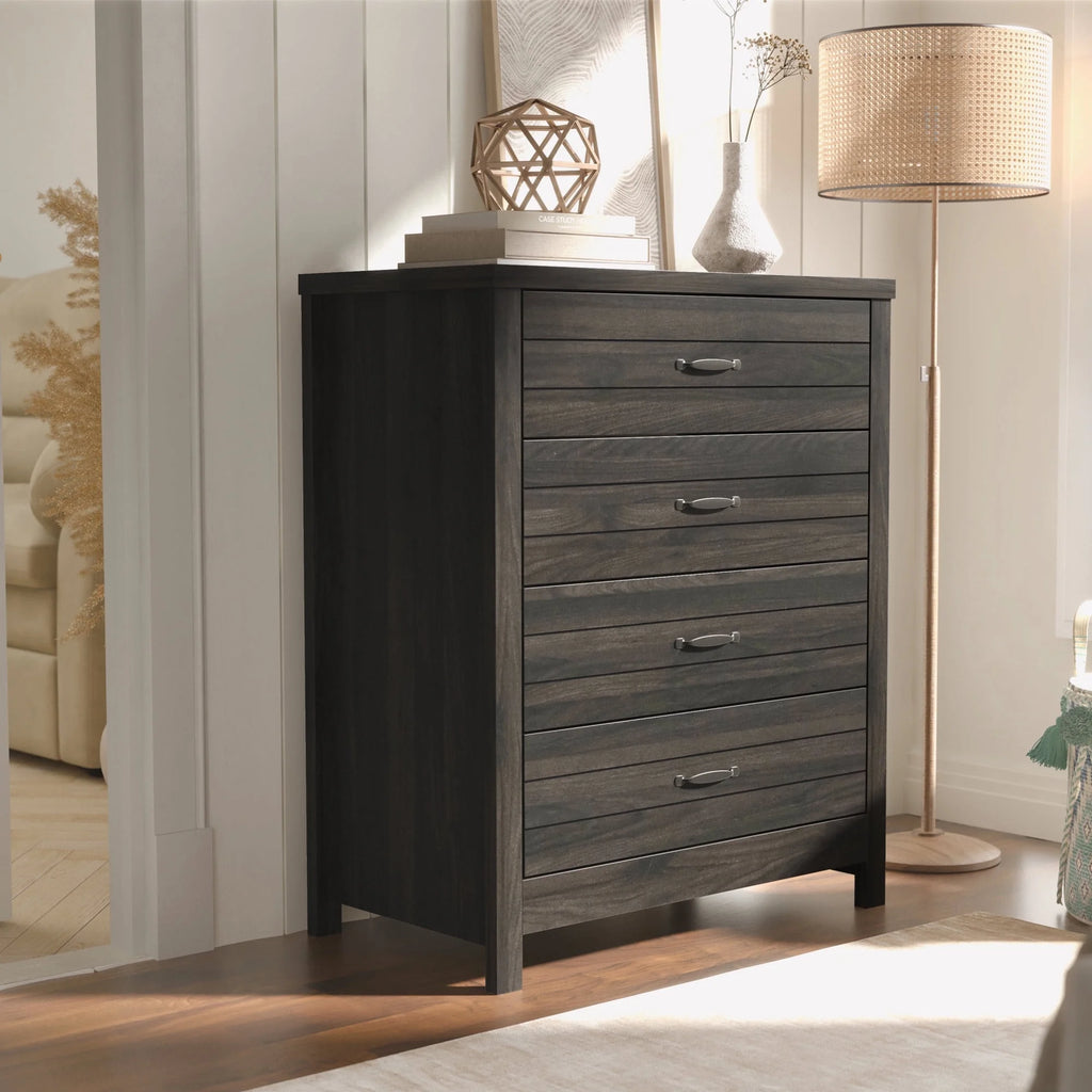 Gray & Oak 4-Drawer Dresser Z46275