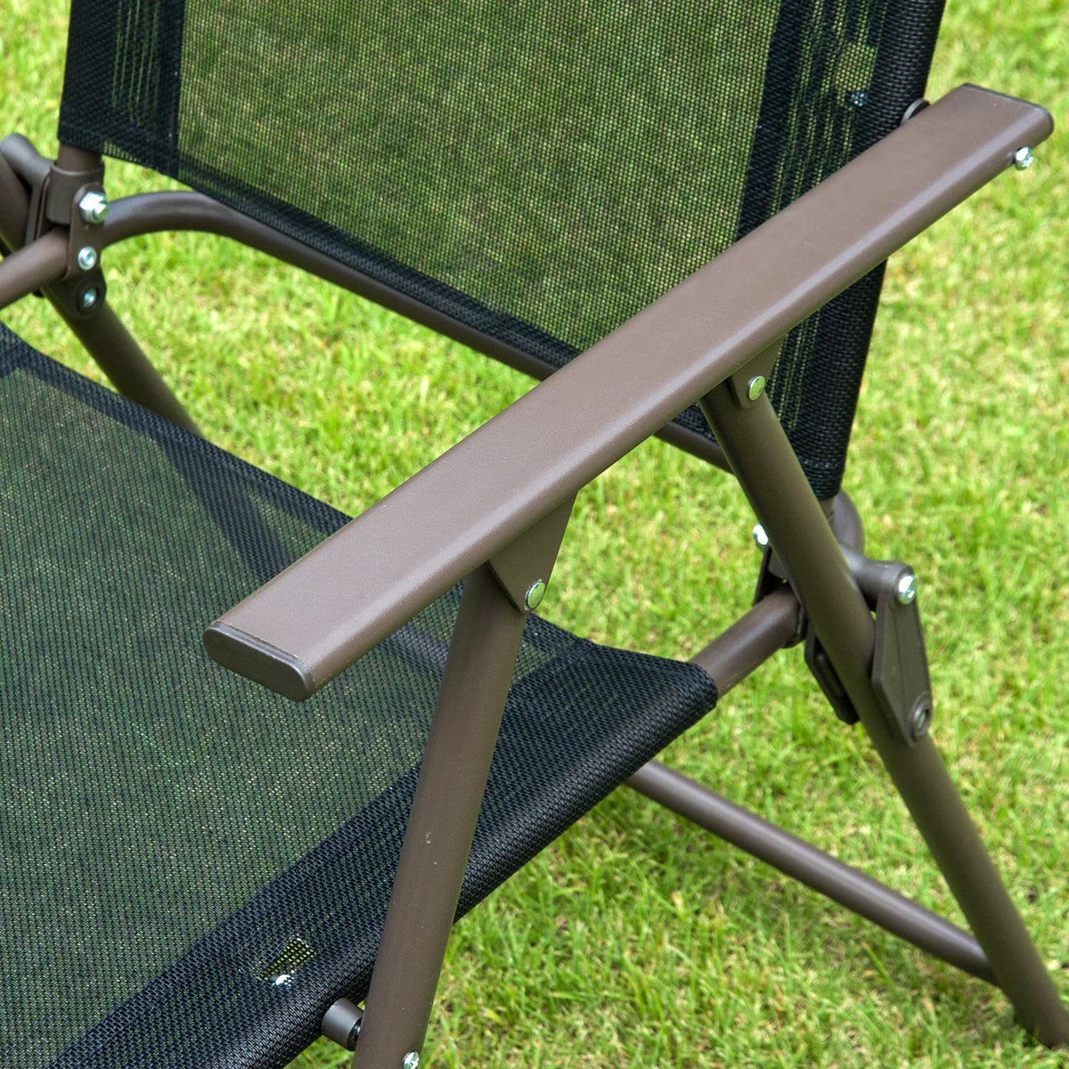 6 Piece Patio Dining Set with Umbrella, Black J5673
