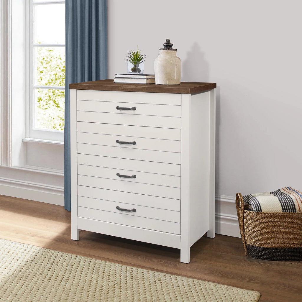 Gray & Oak 4-Drawer Dresser Z46275