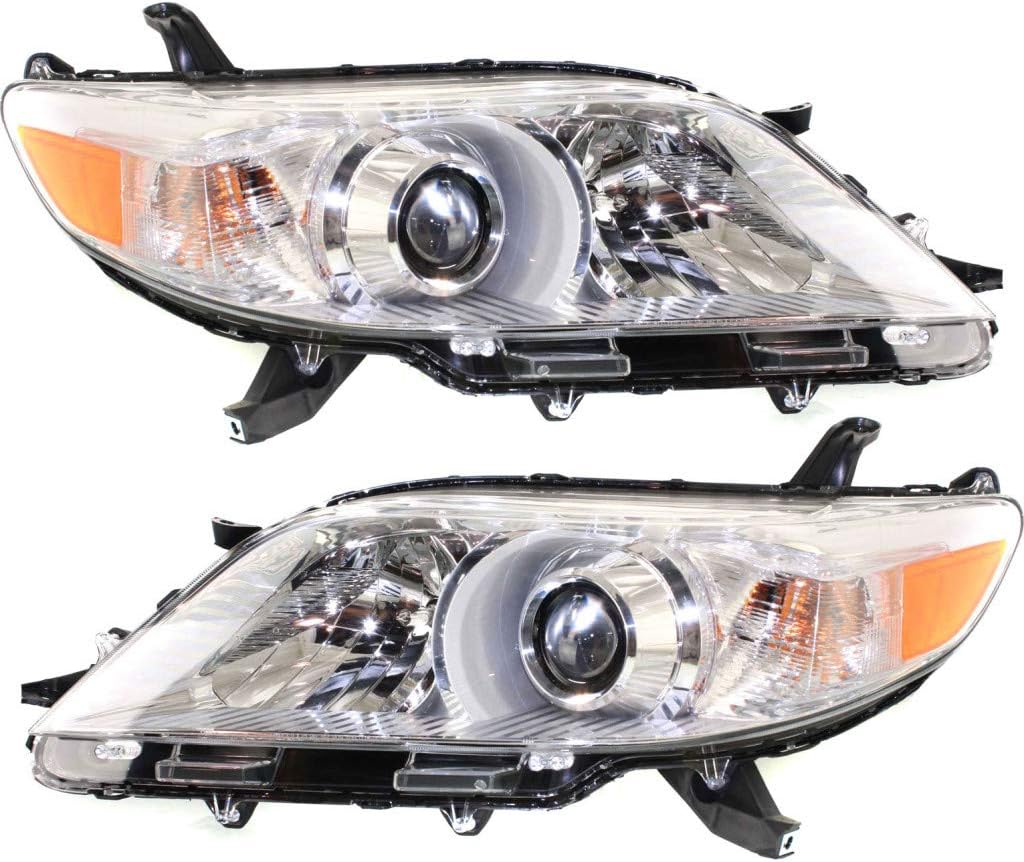 Pair Halogen Head Lights for Toyota Sienna B2672