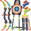 2 Pack LED Light Up Bow and Arrow Toy with 20 Suction Cup Arrows P146253