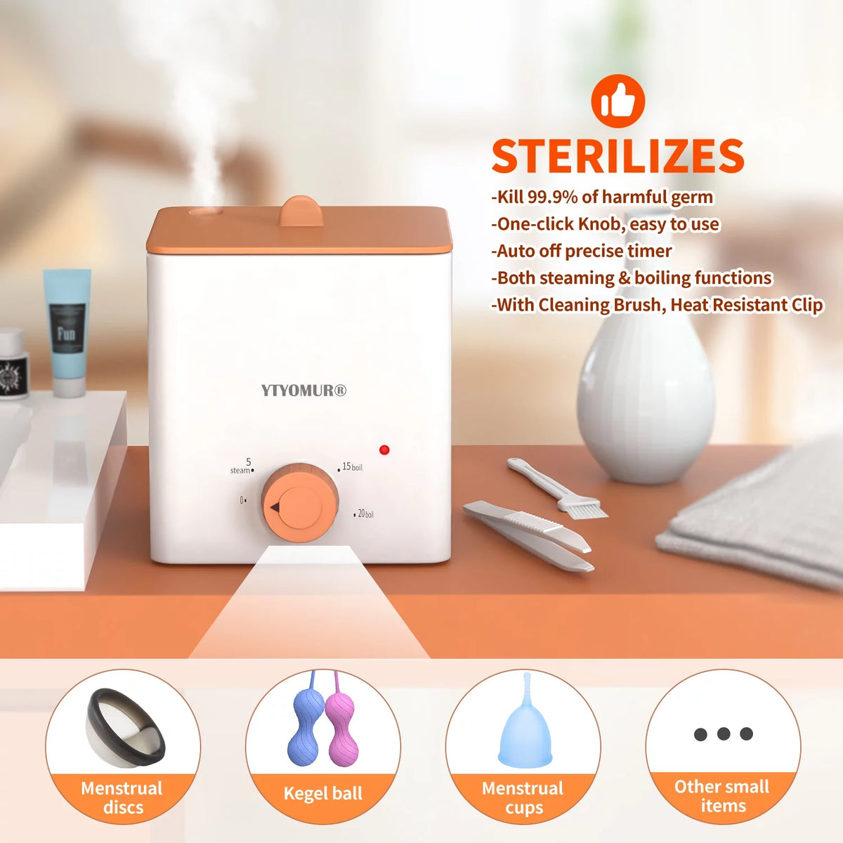 Menstrual Disc with 2 Reusable Menstrual Discs T984