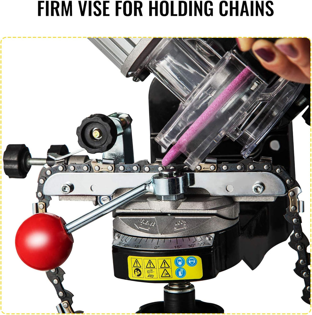 Chainsaw Sharpener 230W Multi-Angle Adjustable Chain Grinder 3000RPM Electric for 1/4" to 2/5" Chains L3118