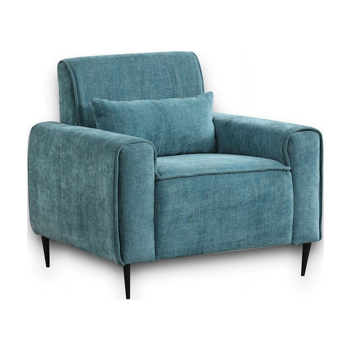 Blue Chenille Sofa Loveseat Chair Set D700
