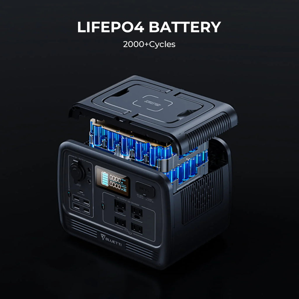 700W 537Wh LiFePO4 Portable Solar Generator O5864